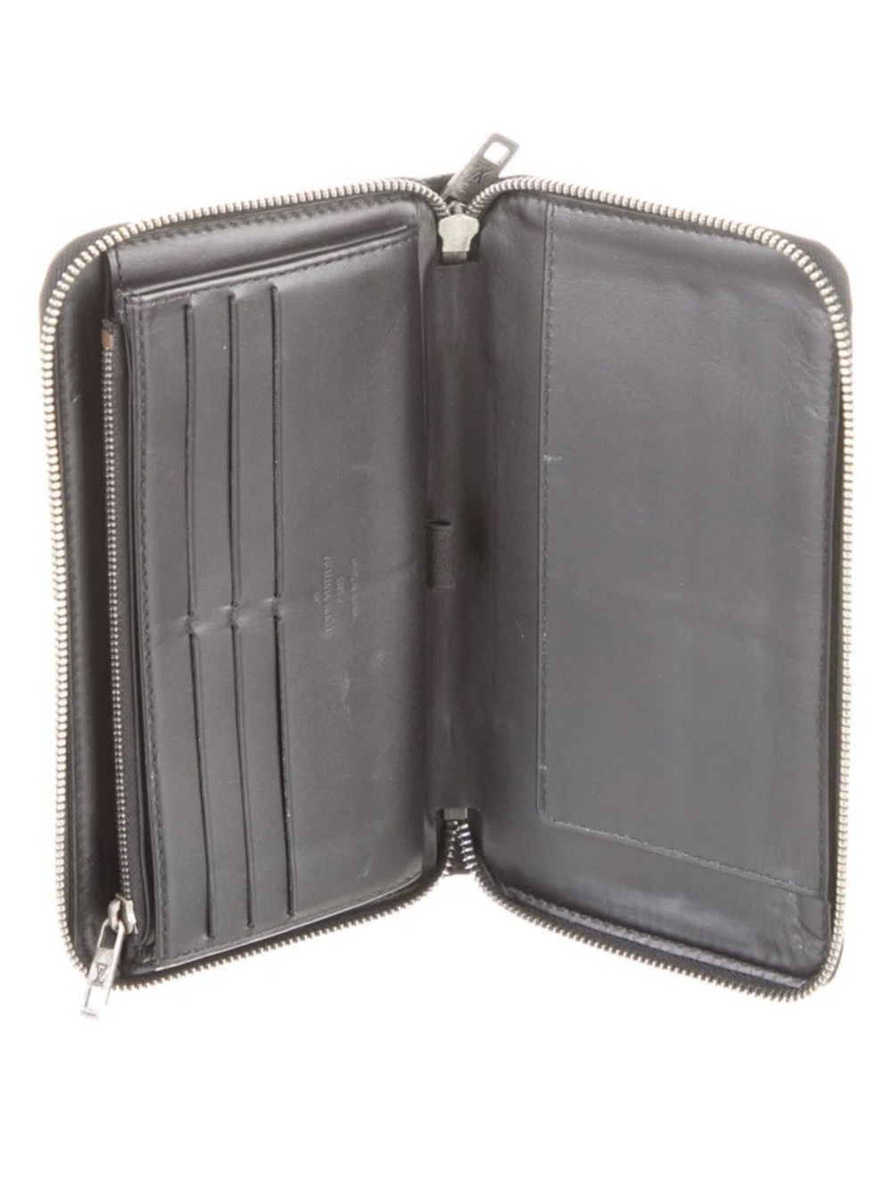 Louis Vuitton Black Zippy Leather Organizer Wallet - Picture 6 of 13